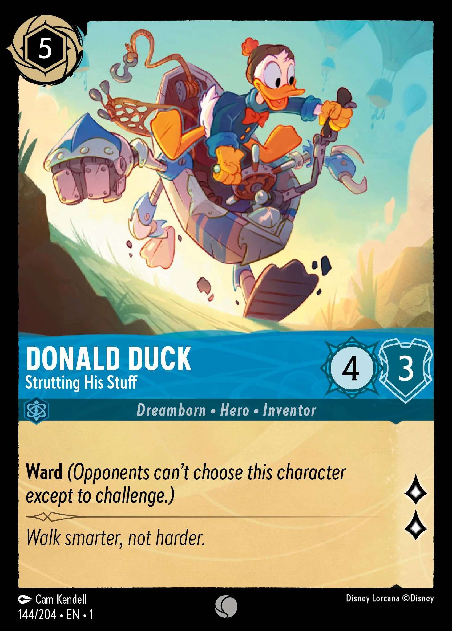 Donald Duck - Strutting His Stuff 144/204 from The First Chapter