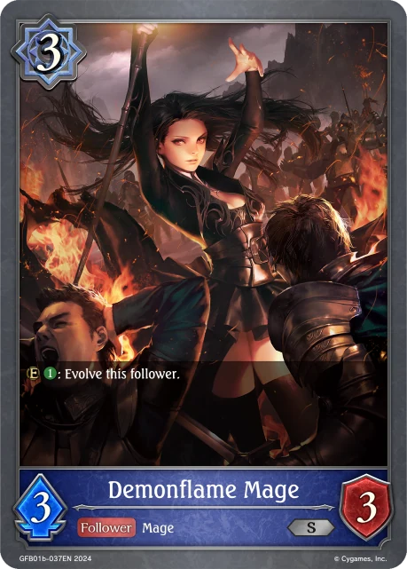Demonflame Mage GFB01b-037EN Shadowverse: Evolve card