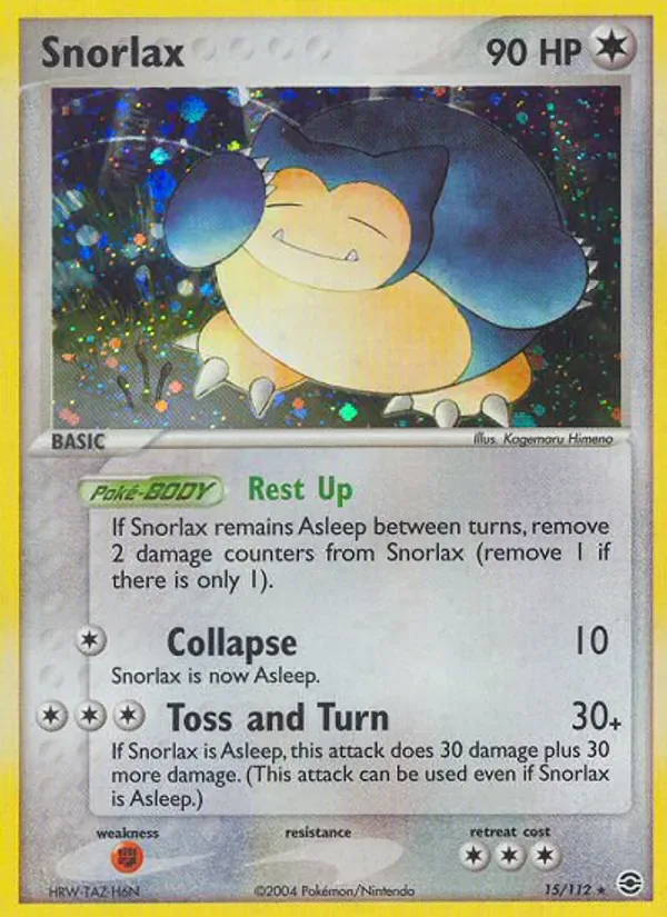 Snorlax 15/112 from EX FireRed & LeafGreen