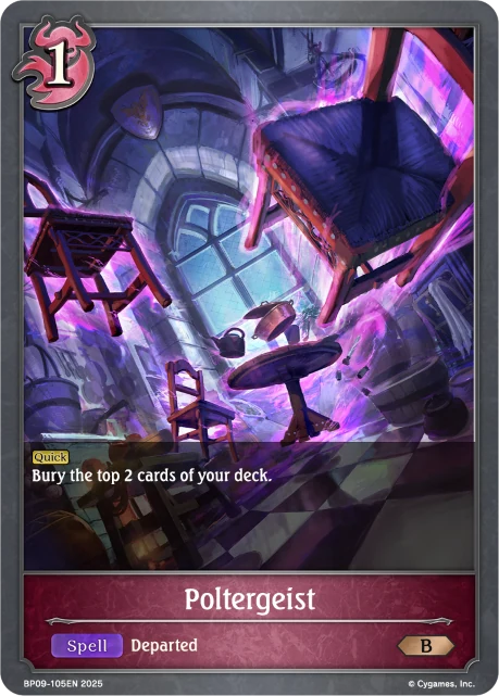 Poltergeist BP09-105EN Shadowverse: Evolve card