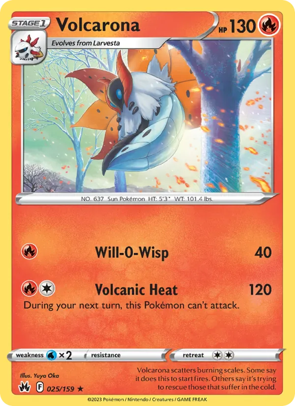 Volcarona 025/159 from Crown Zenith