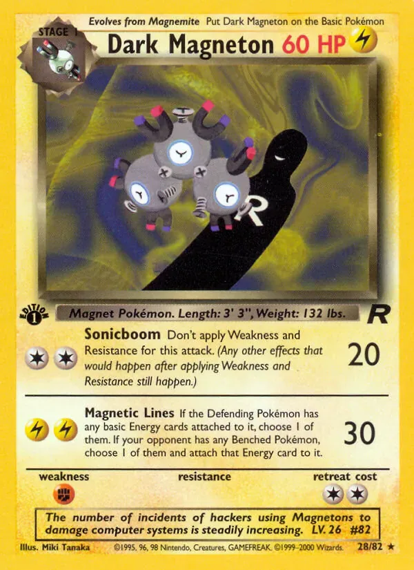 Dark Magneton 28/82 from Team Rocket