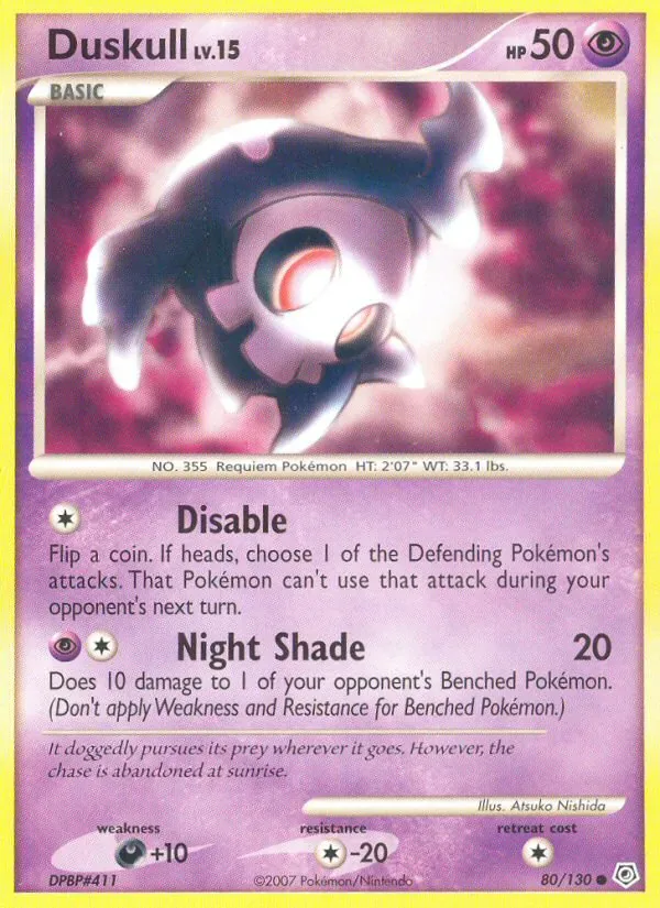 Duskull 80/130 from Diamond & Pearl