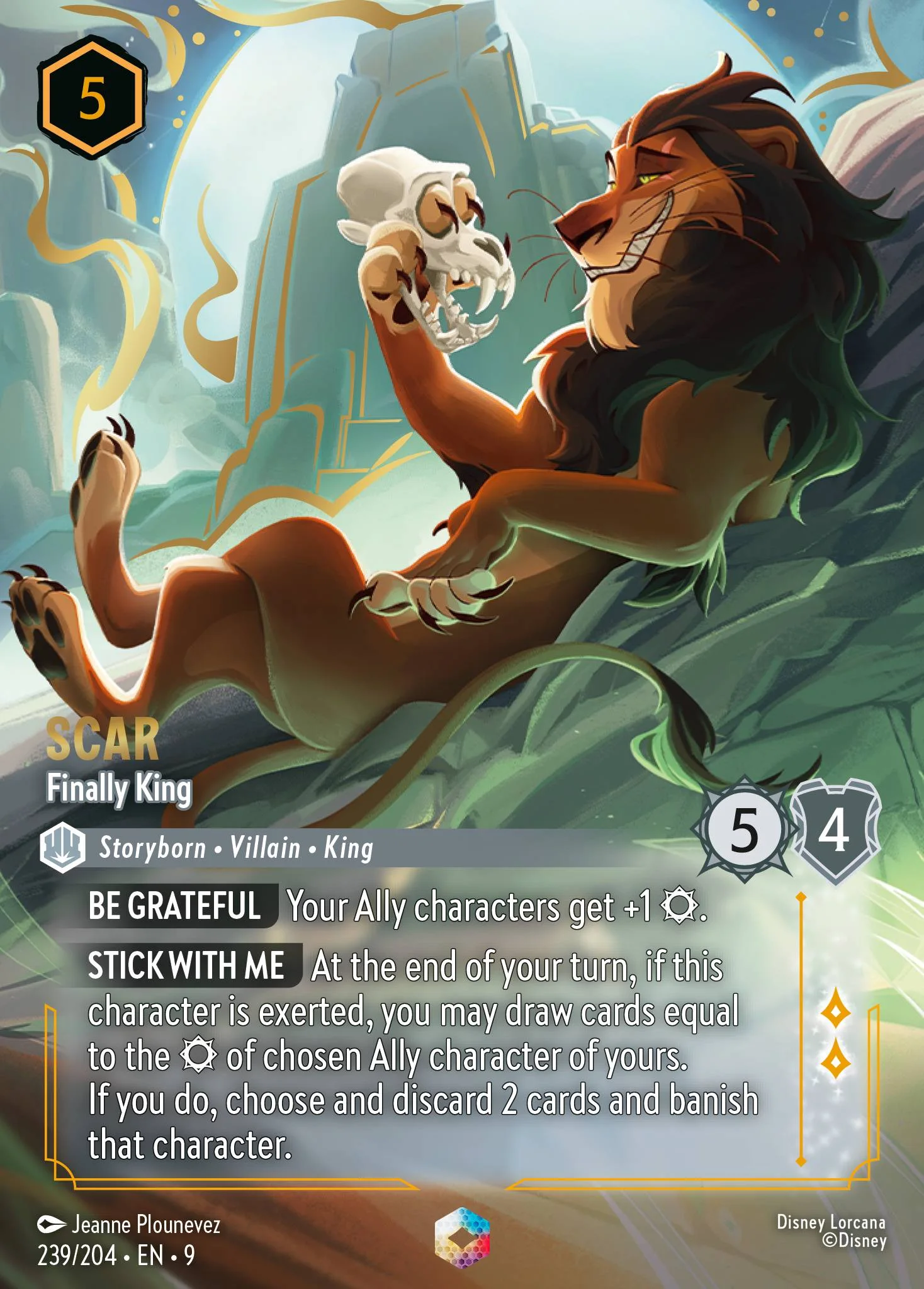 Scar - Finally King 239/204 from Fabled