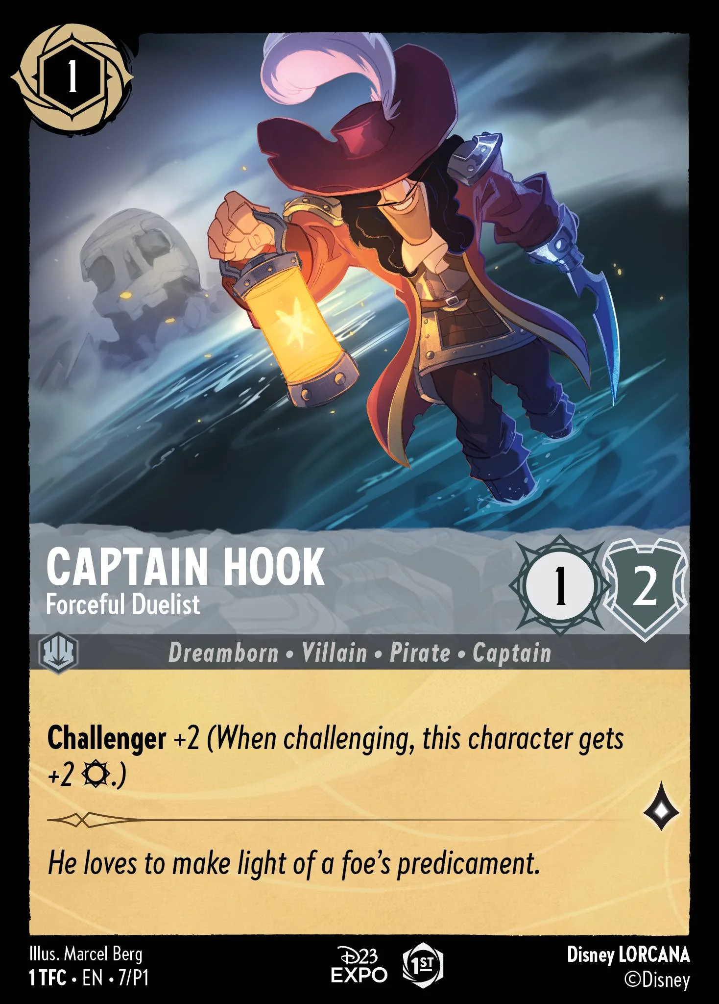 Captain Hook - Forceful Duelist 1 TFC • EN • 7/P1 from The First Chapter