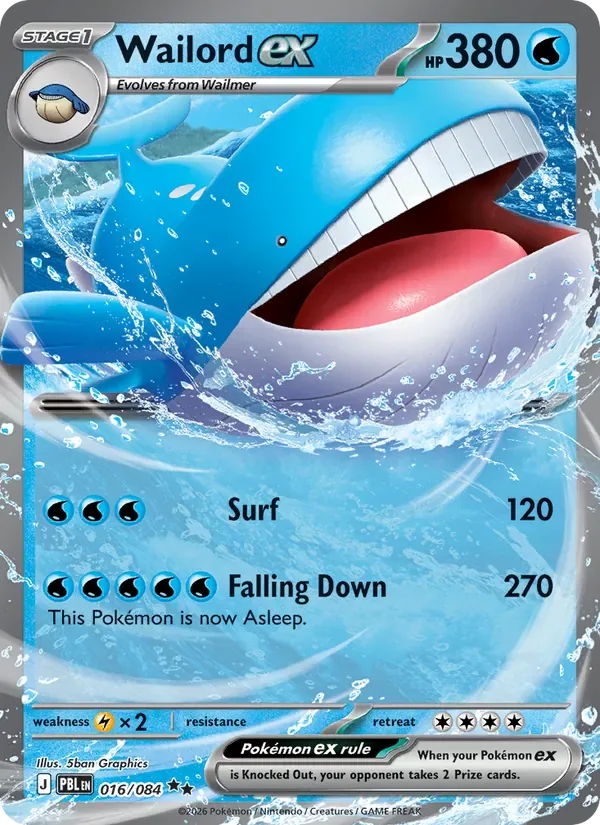 Wailord ex 016/84 from Pitch Black