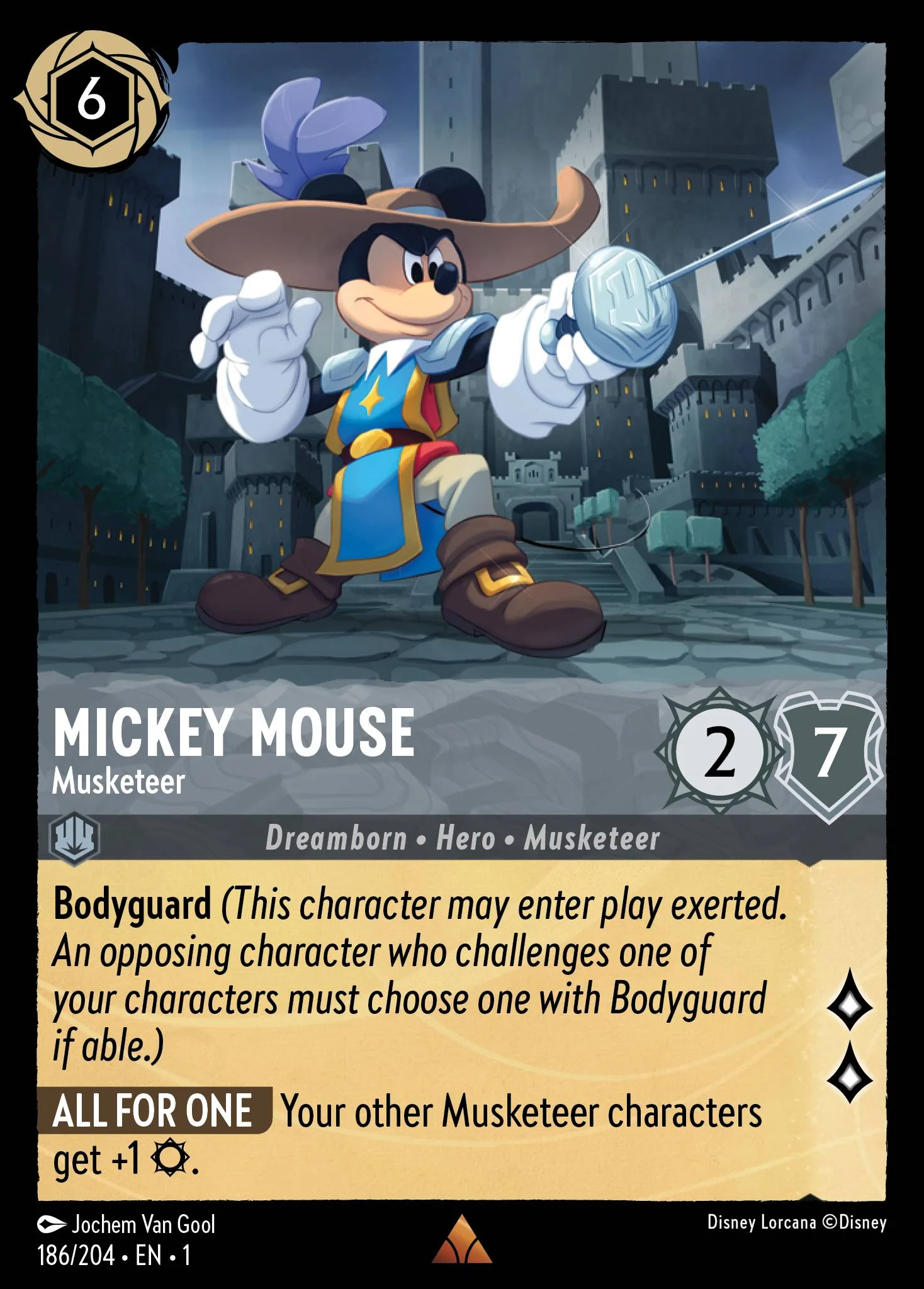 Mickey Mouse - Musketeer 186/204 from The First Chapter