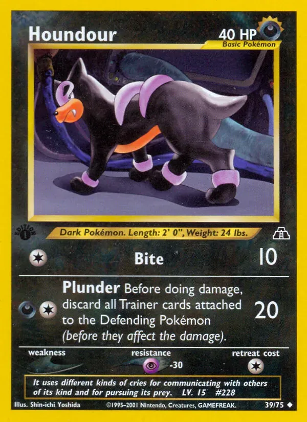 Houndour 39/75 from Neo Discovery