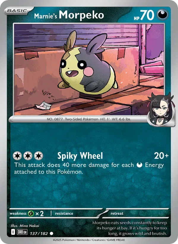 Marnie's Morpeko 137/182 from Destined Rivals