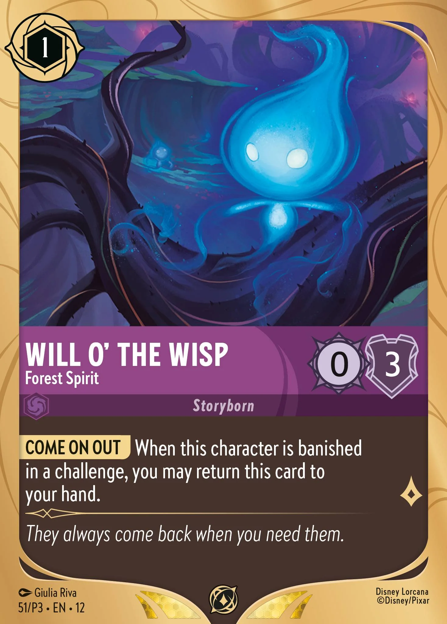 Will o' the Wisp - Forest Spirit 51/P3 from Wilds Unknown