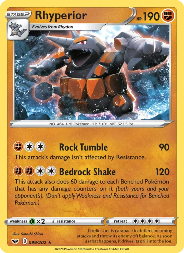 Rhyperior 99/202 from Sword & Shield