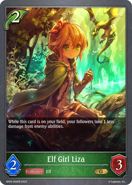 Elf Girl Liza BP02-004EN Shadowverse: Evolve card