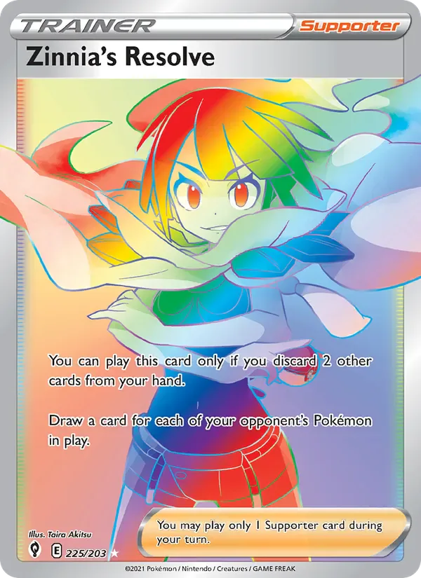 Zinnia's Resolve 225/203 from Evolving Skies
