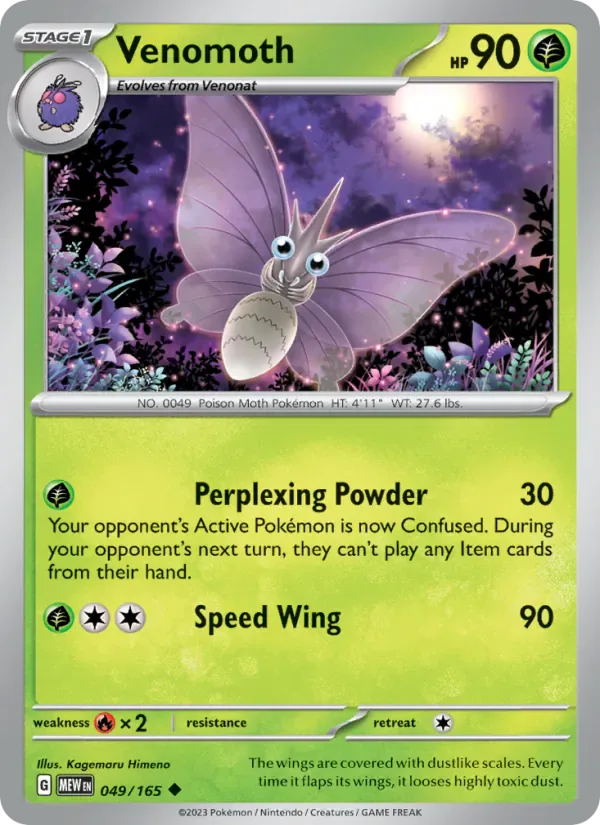 Venomoth 049/165 from Pokemon 151