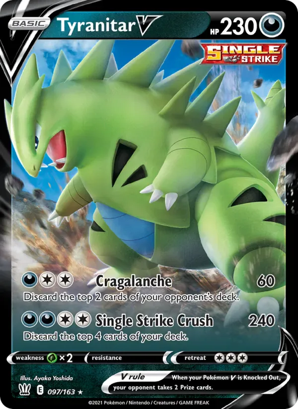 Tyranitar V 97/163 from Battle Styles