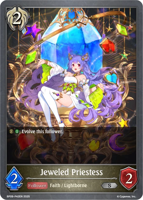 Jeweled Priestess BP09-P42EN Shadowverse: Evolve card