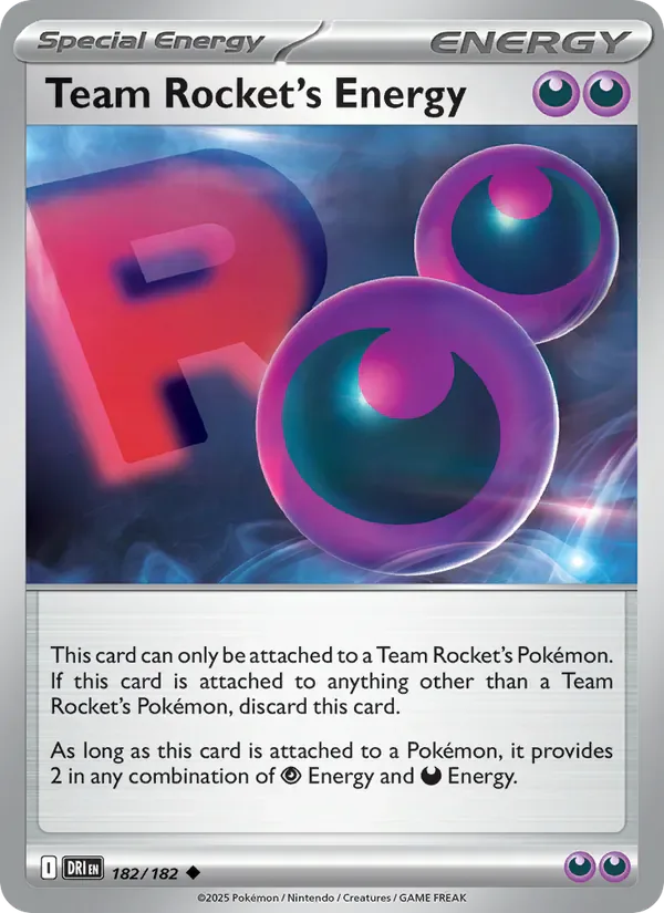 Team Rocket's Energy 182/182 from Destined Rivals
