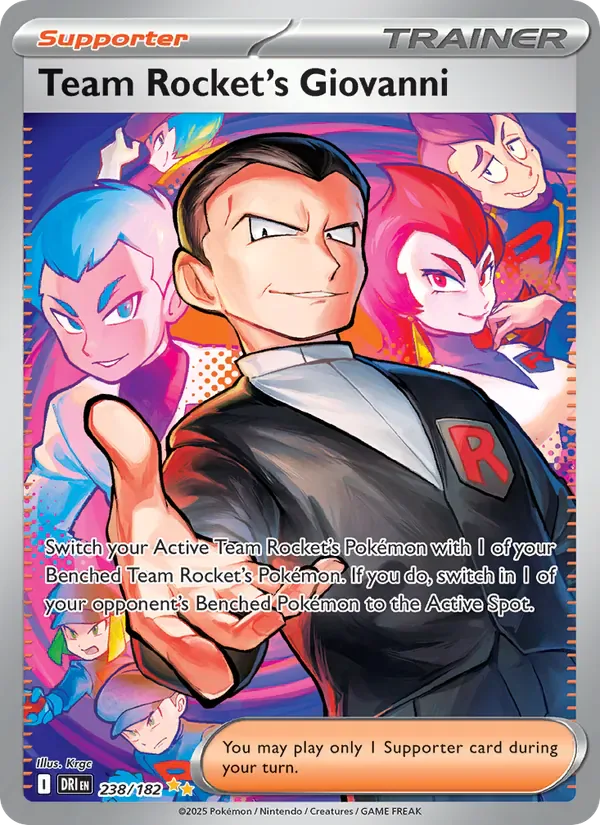 Team Rocket's Giovanni 238/182 from Destined Rivals
