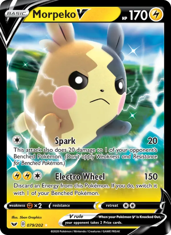 Morpeko V 79/202 from Sword & Shield