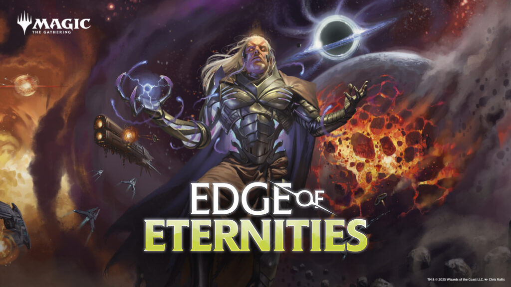 Magic: The Gathering Edge of Eternities Banner – Cosmic Key Art