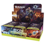 Magic the Gathering Edge of Eternities Play Boosters box featuring a science-fantasy themed set from the Sothera system.