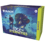 Pre-order Magic: The Gathering Edge of Eternities Bundle featuring Play Boosters, foil lands, promo card, and cosmic-themed collectibles.