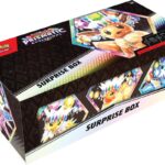 Pokemon Scarlet & Violet Prismatic Evolutions Surprise Box featuring Eevee Evolutions and Stellar Tera Pokemon ex cards