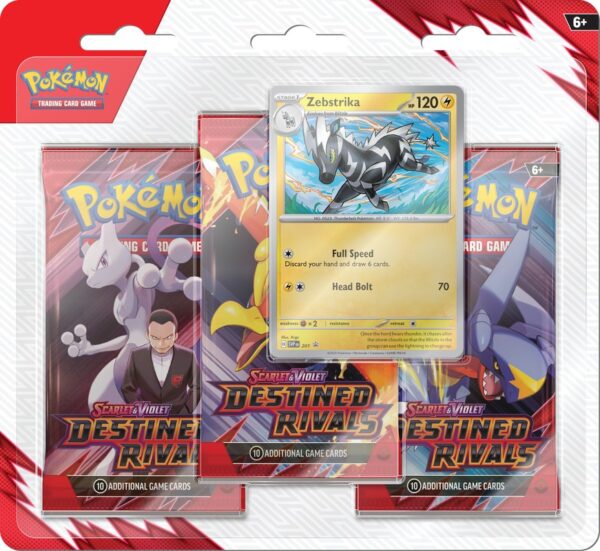 Pokémon Scarlet & Violet Destined Rivals Three-Booster Blister with Promo Card