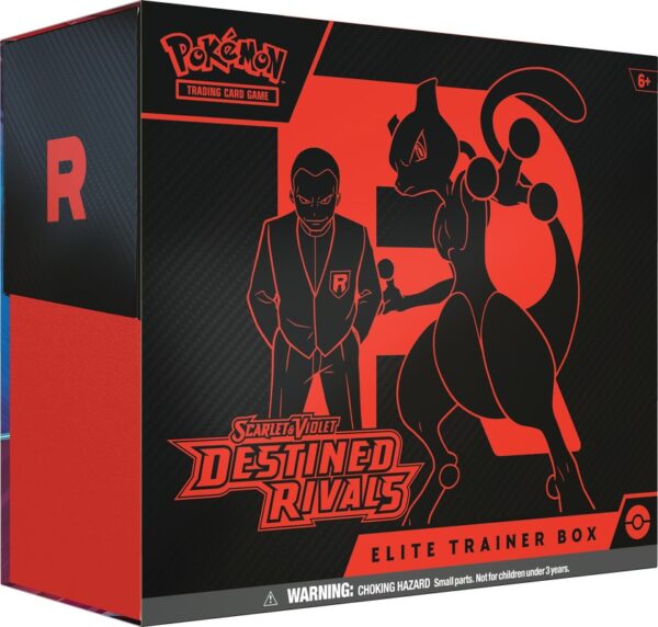 Pokémon Scarlet & Violet Destined Rivals Elite Trainer Box featuring Team Rocket