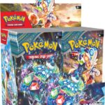 Front image of the sealed Pokemon Scarlet and Violet Stellar Crown Booster Box with 36 packs