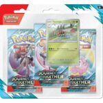 Pokemon TCG Scarlet and Violet Journey Together 3-Pack Blister with featured promo and booster packs