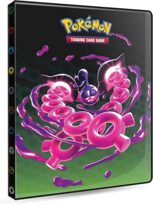 Pecharunt-themed Shrouded Fable Portfolio for Pokémon TCG cards