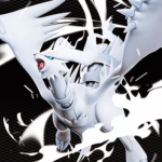 Black and white banner for Pokémon TCG: Scarlet & Violet – White Flare featuring Zekrom