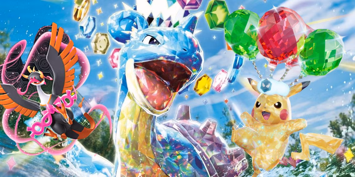 Stellar Crown Pokémon TCG banner featuring dazzling Terastal forms and legendary Pokémon