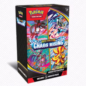 Pokemon TCG Mega Evolution Chaos Rising Booster Bundle official product artwork
