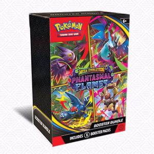 Pokemon TCG Mega Evolution Phantasmal Flames Booster Bundle official product artwork
