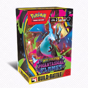 Pokemon TCG Mega Evolution Phantasmal Flames Build & Battle Box official product artwork