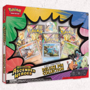 Pokemon TCG Mega Evolution Ascended Heroes First Partners Deluxe Pin Collection official product artwork