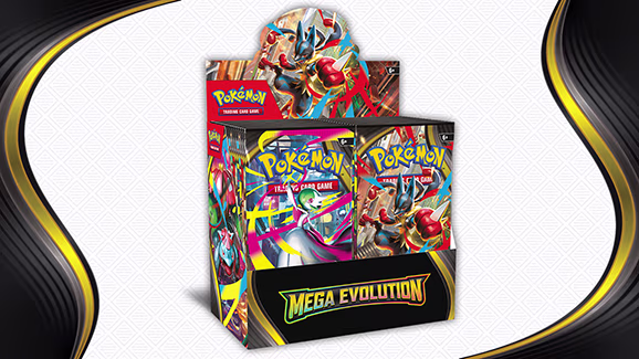Pokemon TCG Mega Evolution sealed product artwork