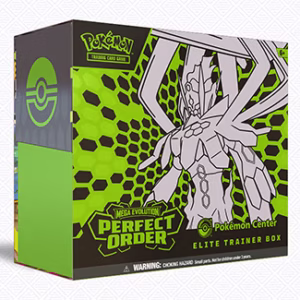 Pokemon TCG Mega Evolution Perfect Order Pokemon Center Elite Trainer Box official product artwork